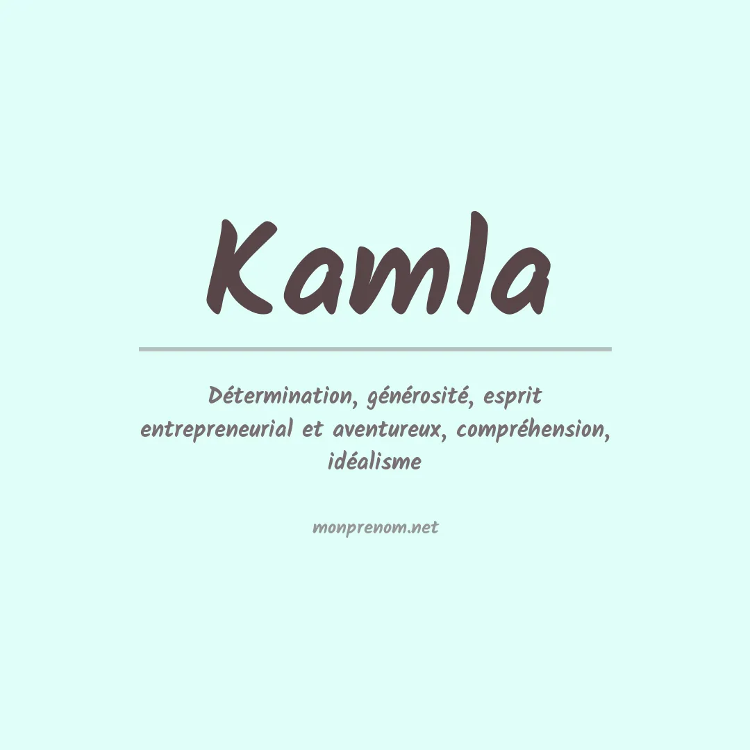 Prénom Kamla