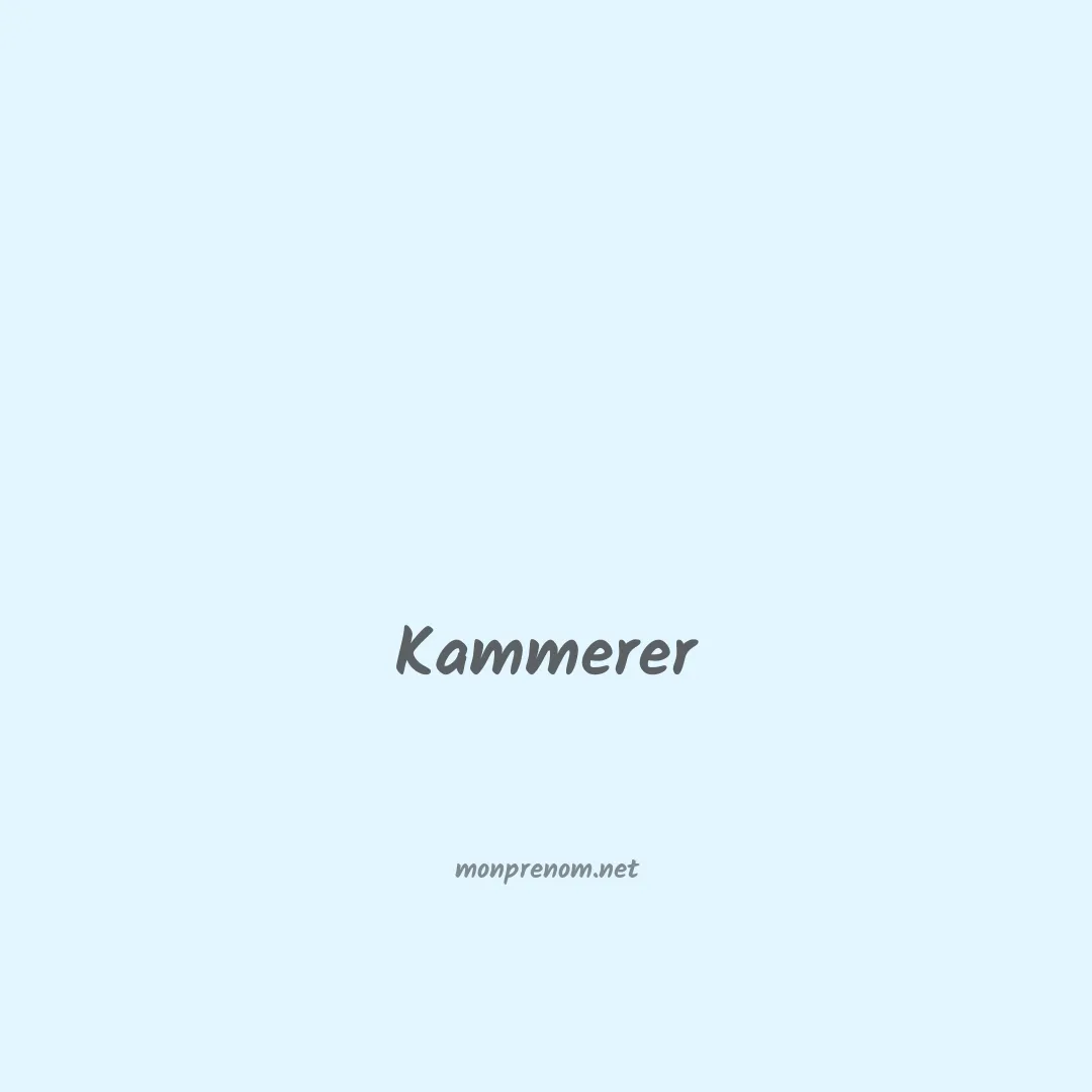 Kammerer en chinois