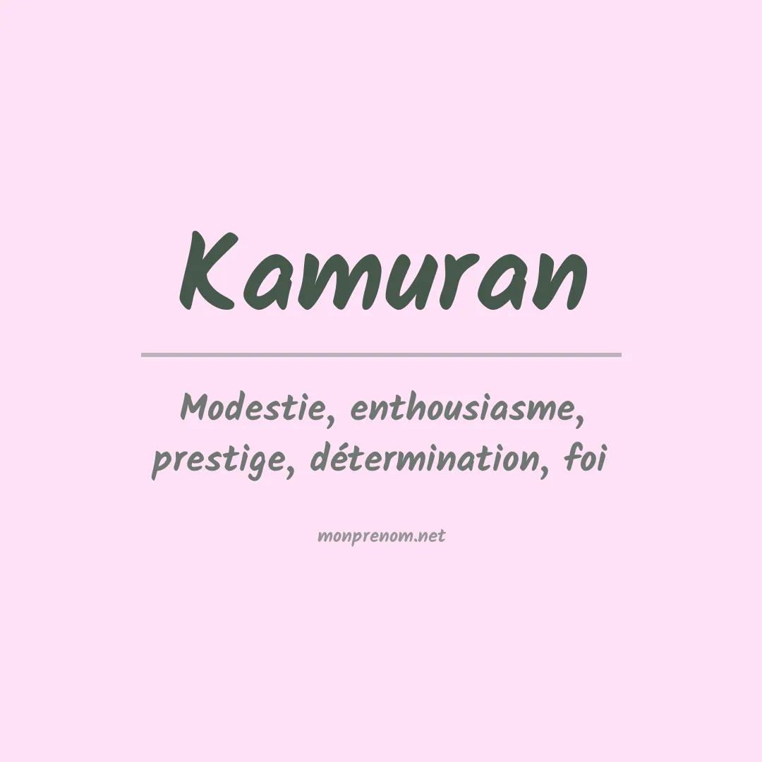 Prénom Kamuran