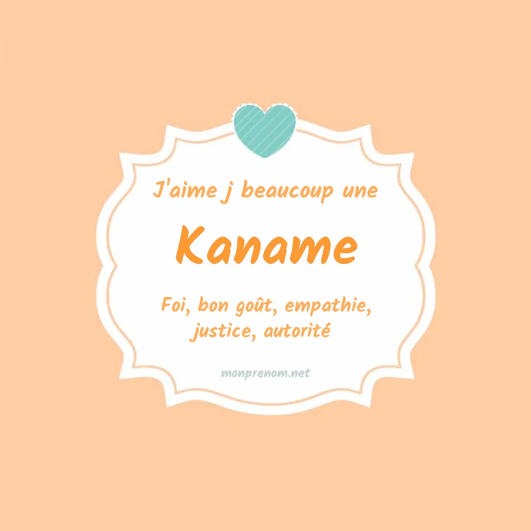 J'aime beaucoup Kaname