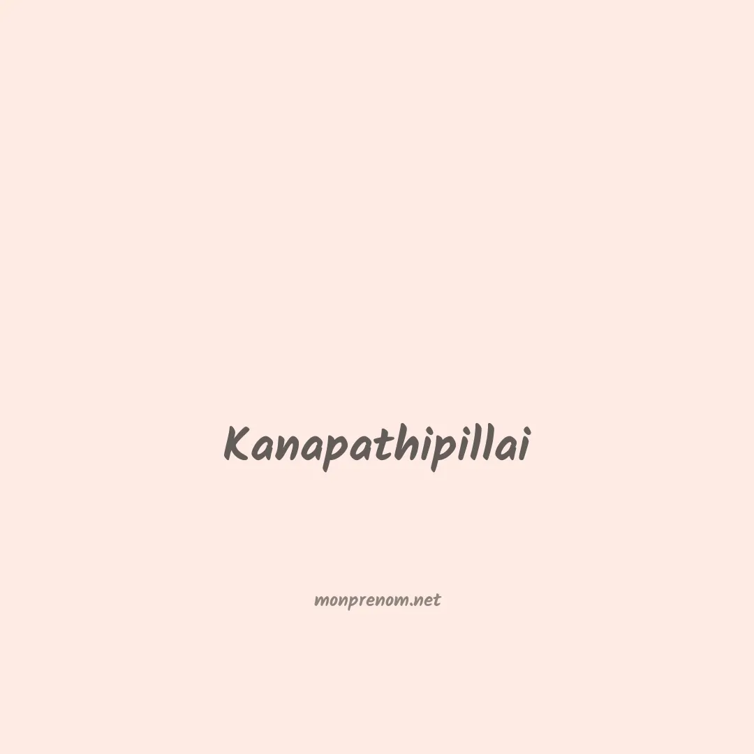 Kanapathipillai en chinois