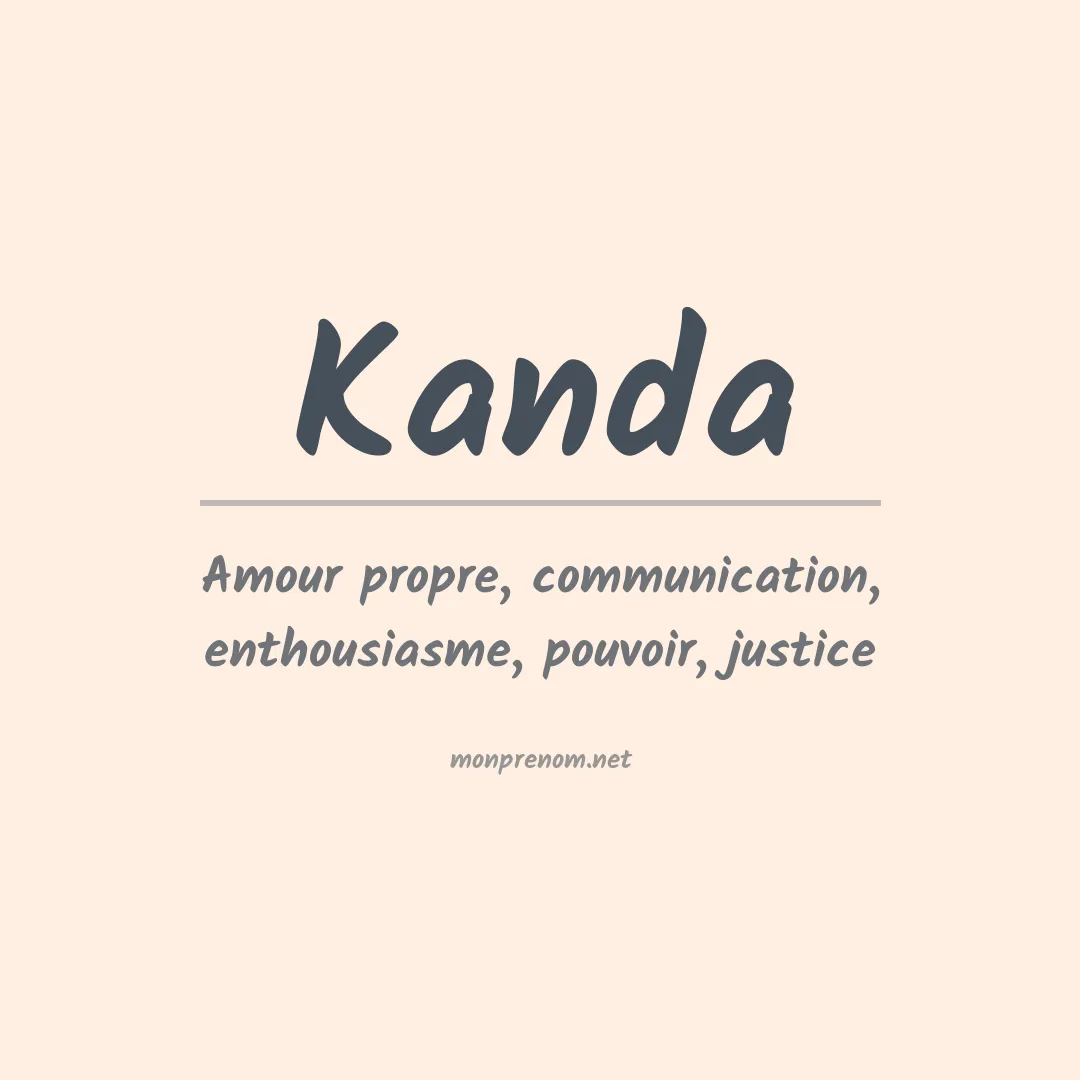 Prénom Kanda