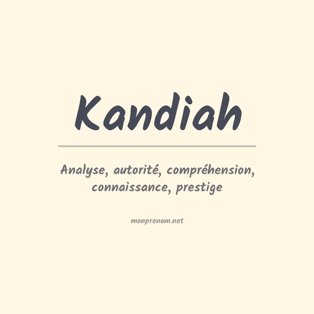 Prénom Kandiah
