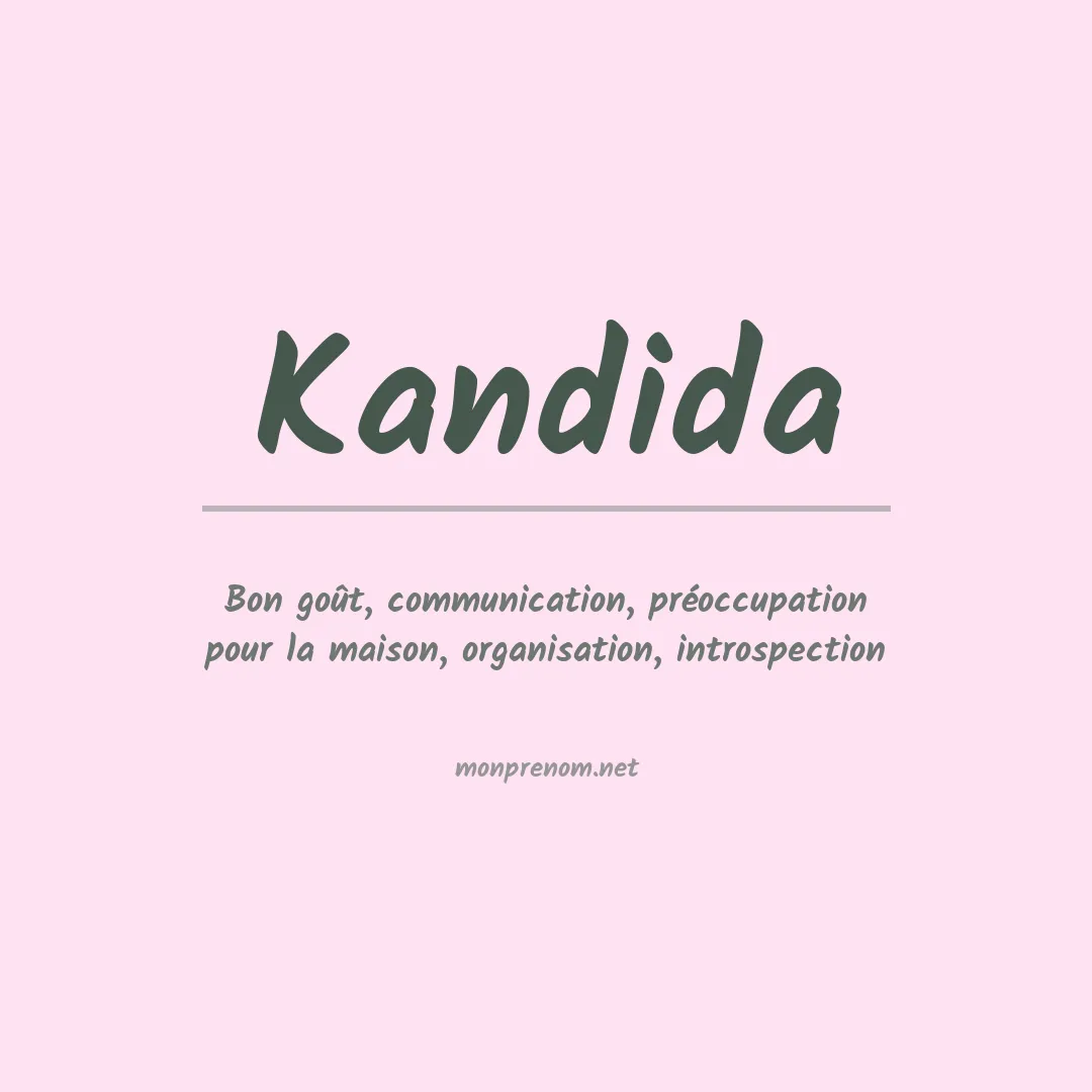 Signification du prénom Kandida