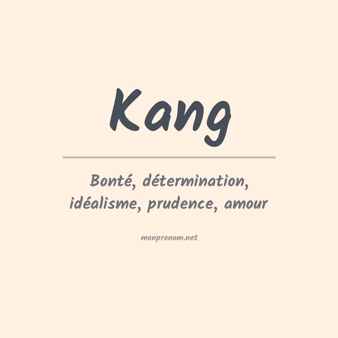 Prénom Kang