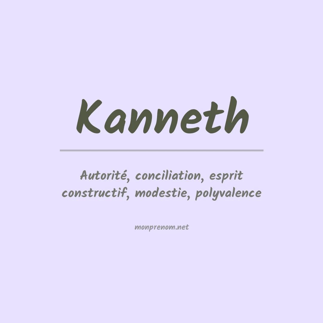 Signification du prénom Kanneth