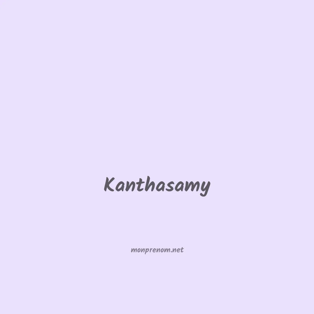 Kanthasamy en chinois