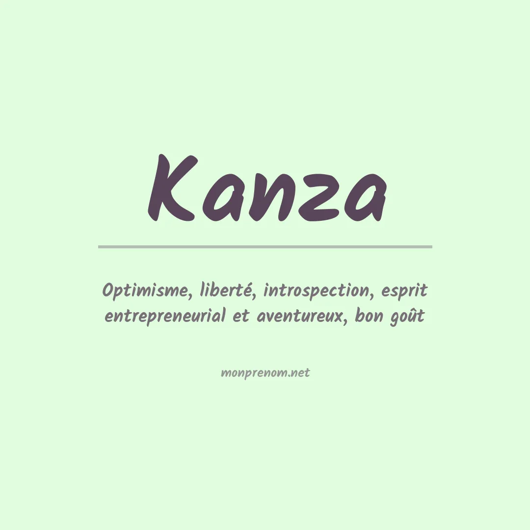 Prénom Kanza