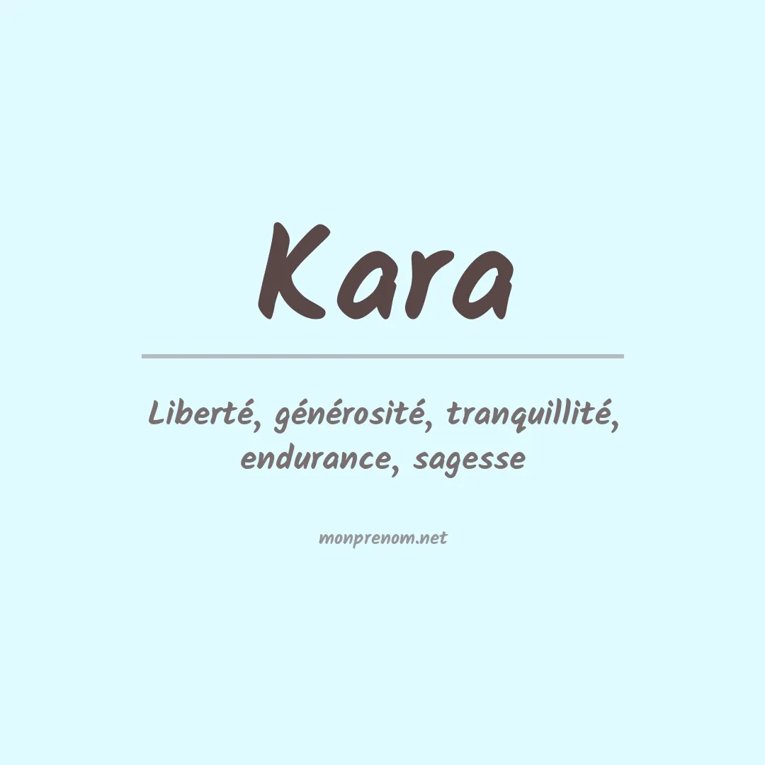 Prénom Kara