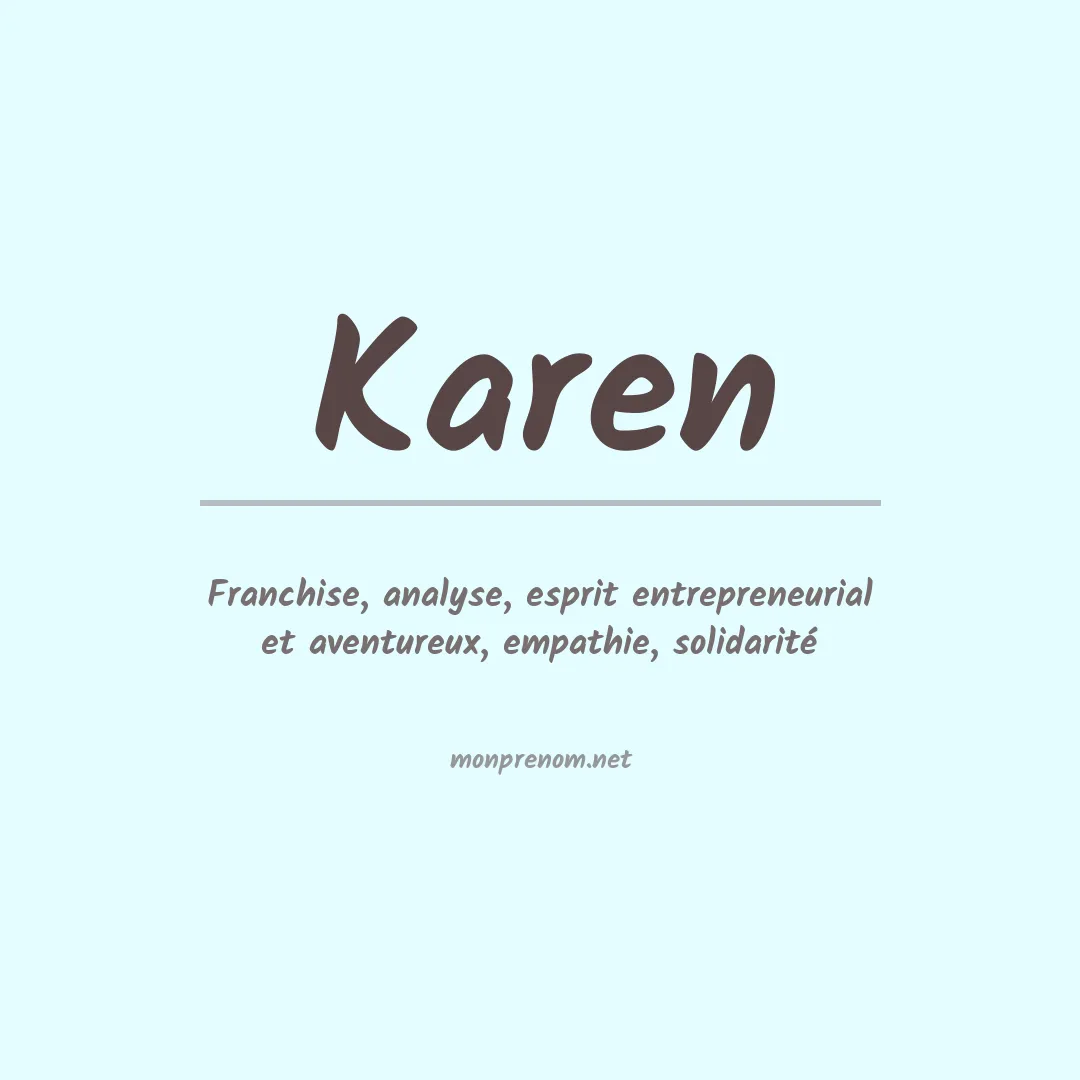 Prénom Karen