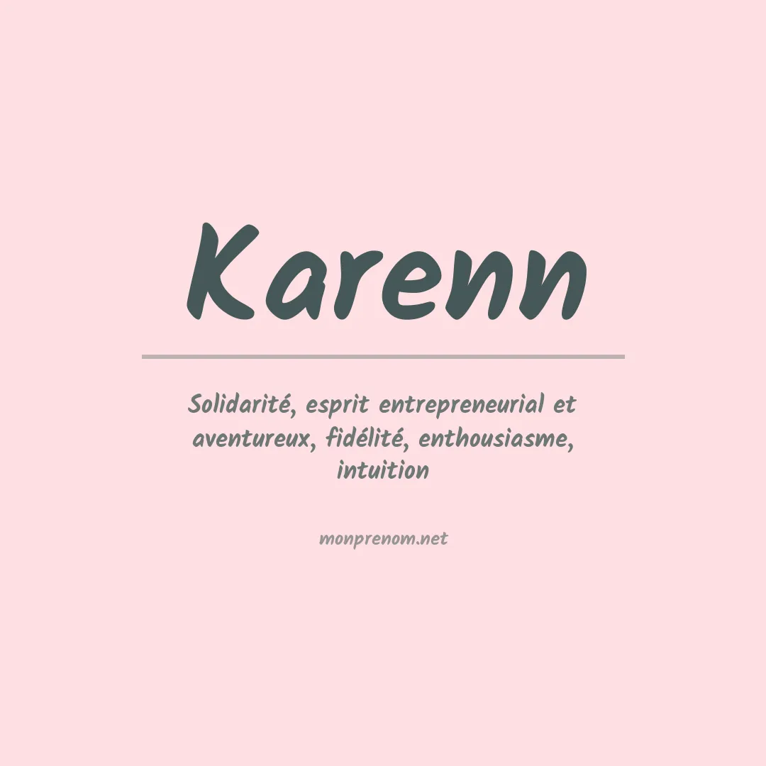 Prénom Karenn