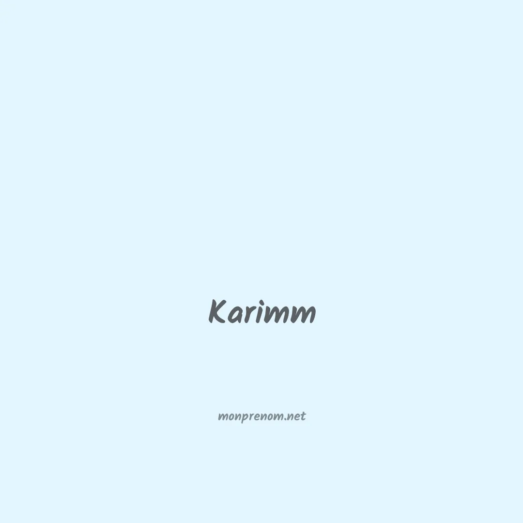 Karimm en chinois
