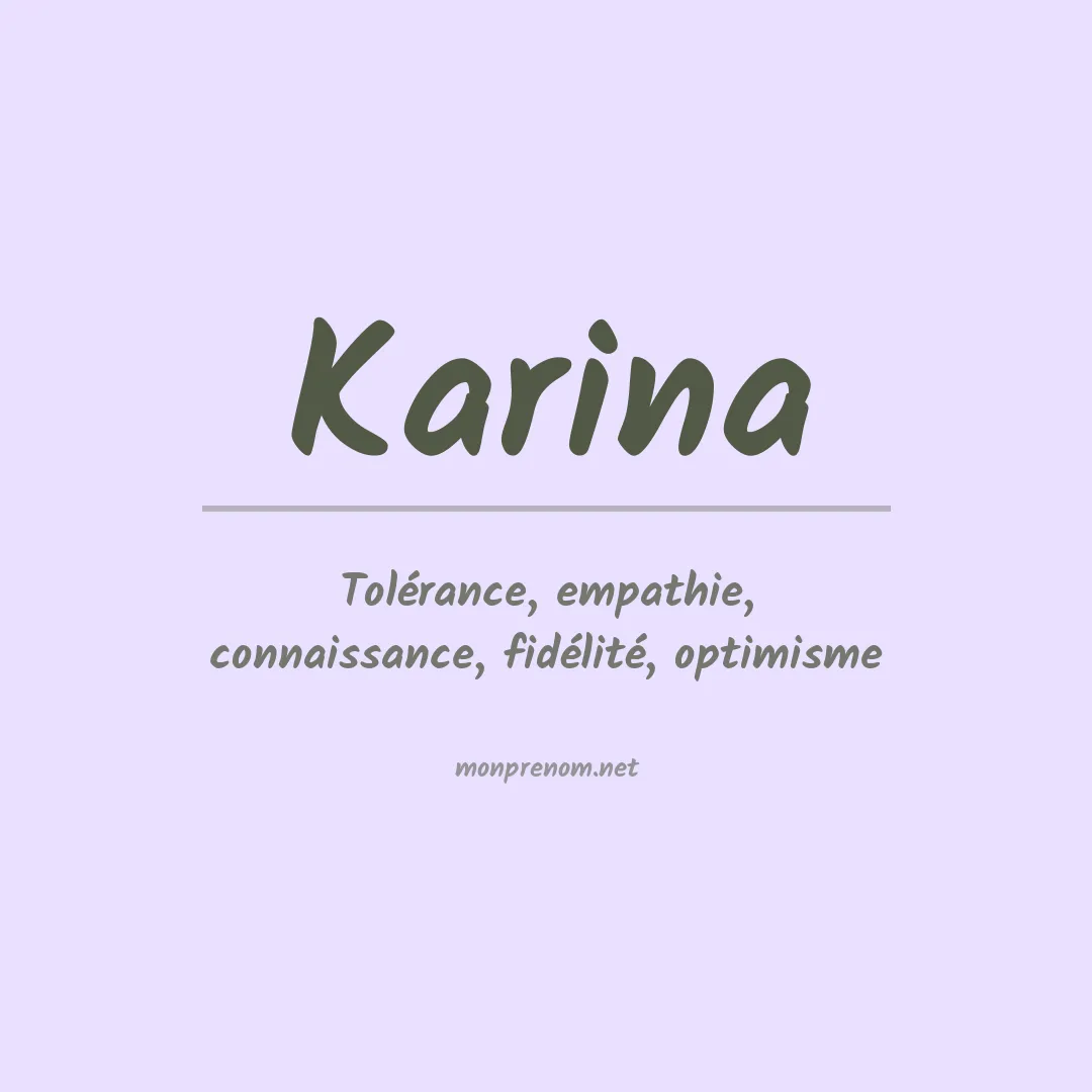 Prénom Karina