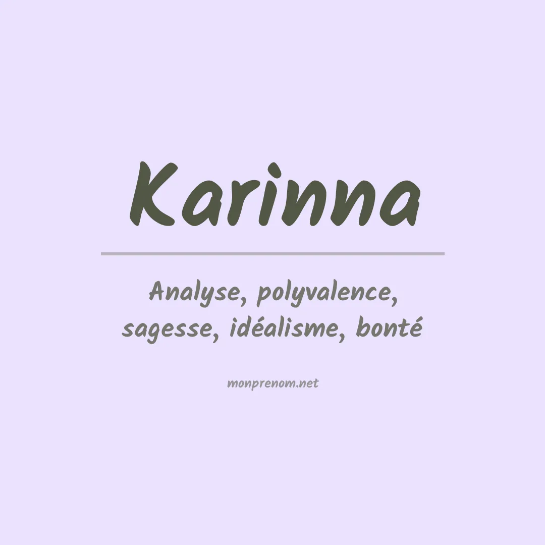 Prénom Karinna