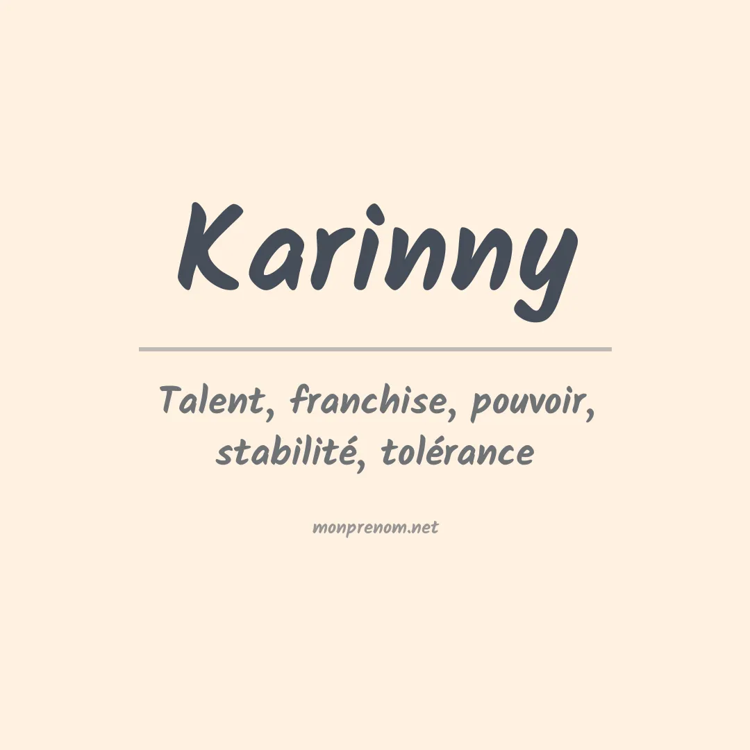 Prénom Karinny