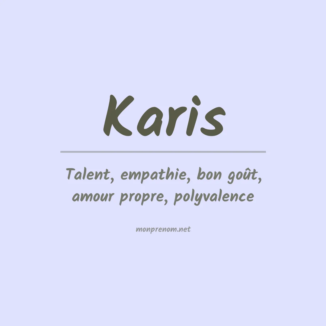 Prénom Karis