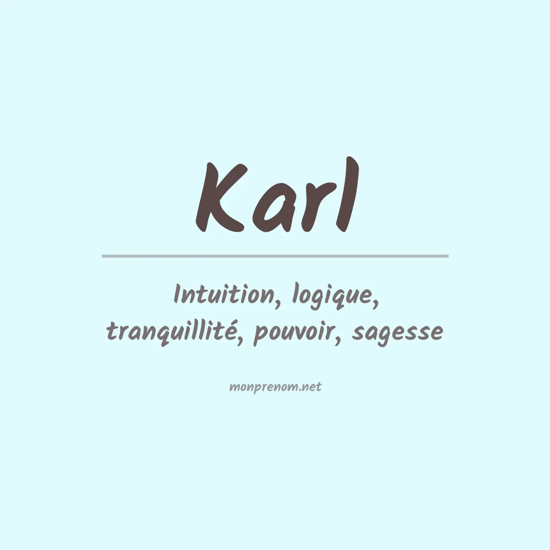 Prénom Karl