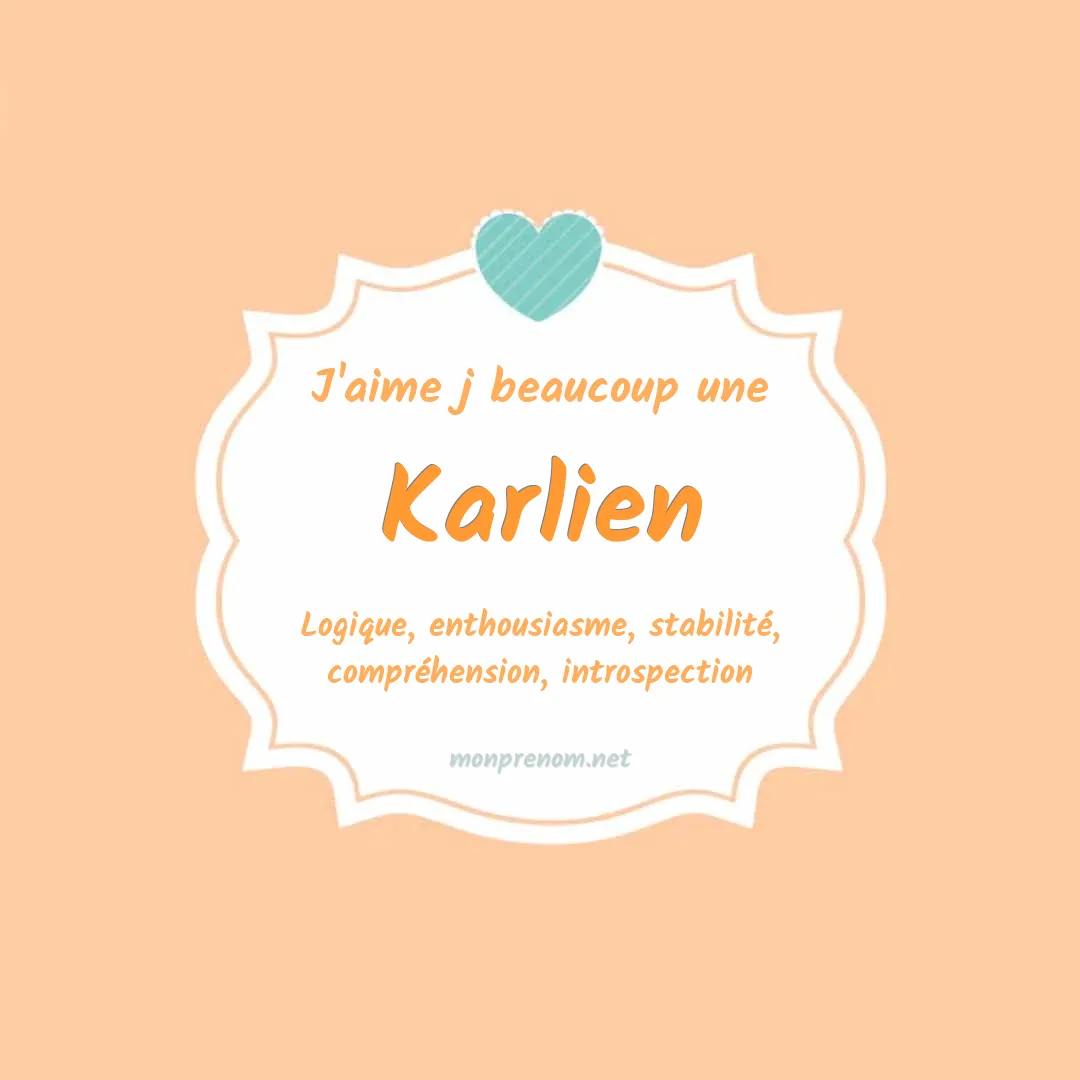 J'aime beaucoup Karlien