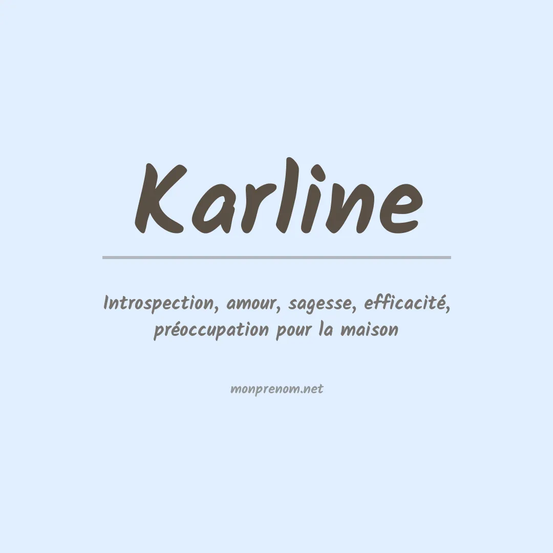 Prénom Karline