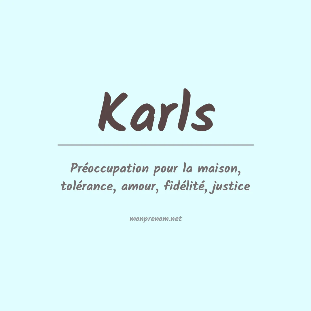 Prénom Karls