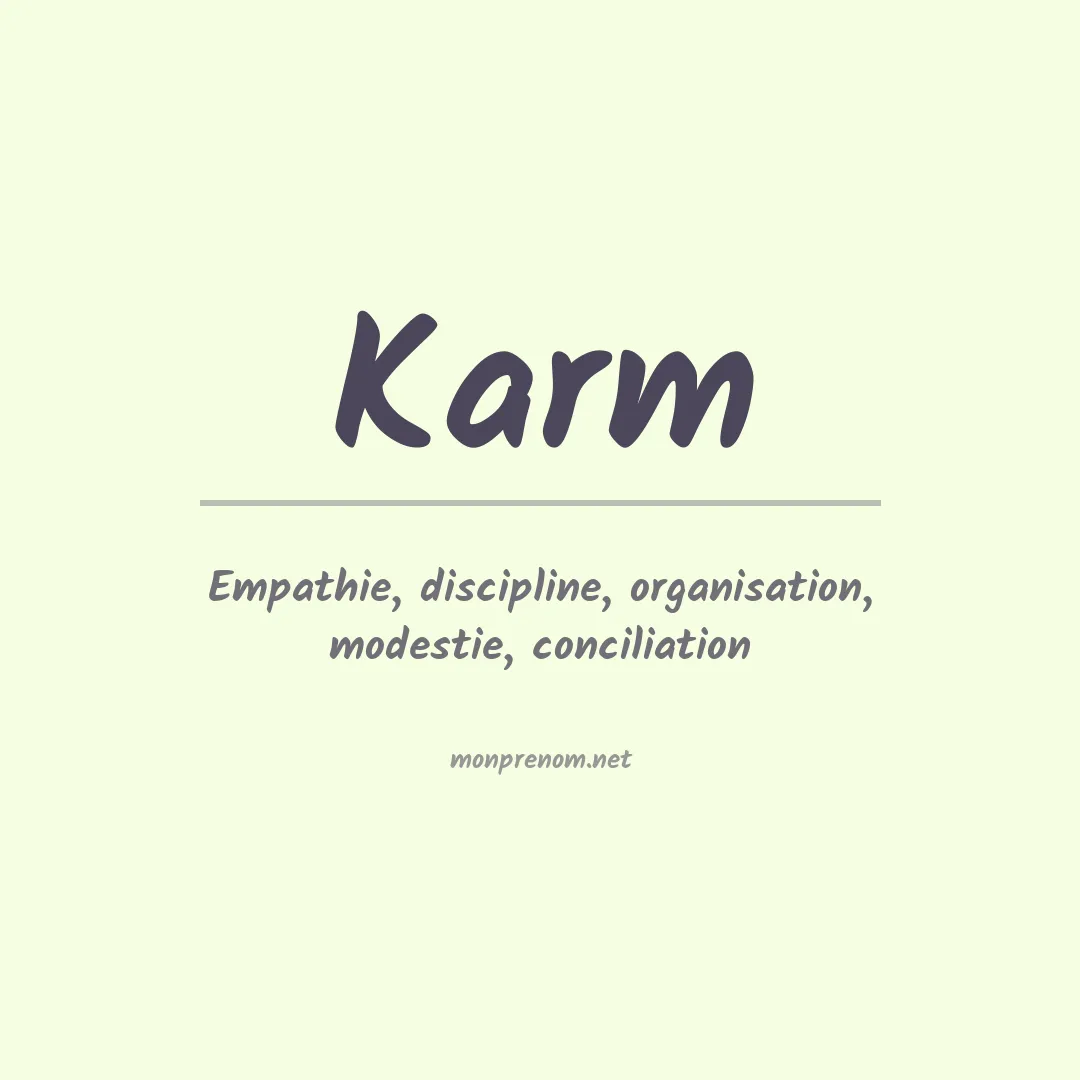 Prénom Karm