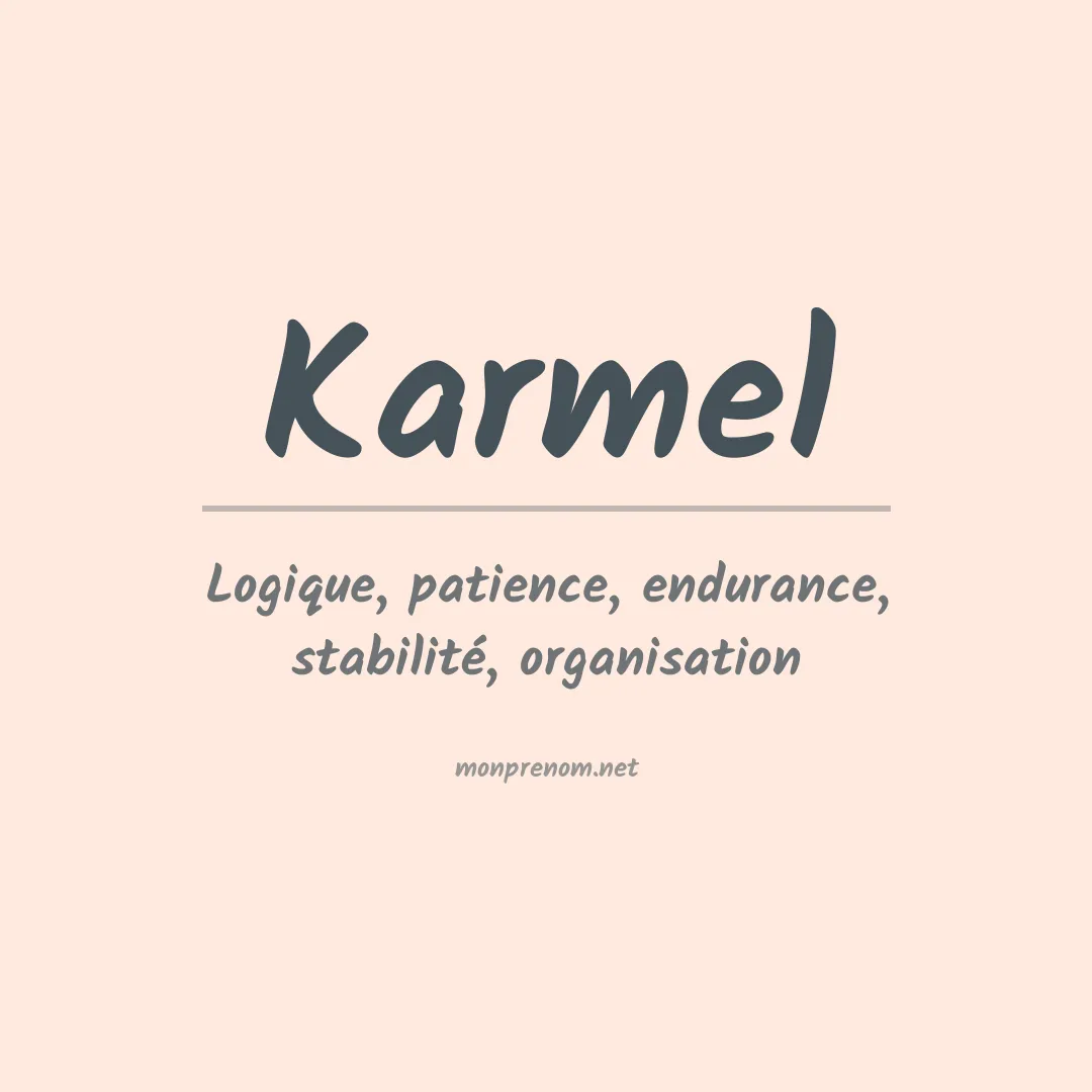 Prénom Karmel