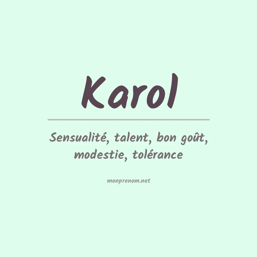 Prénom Karol