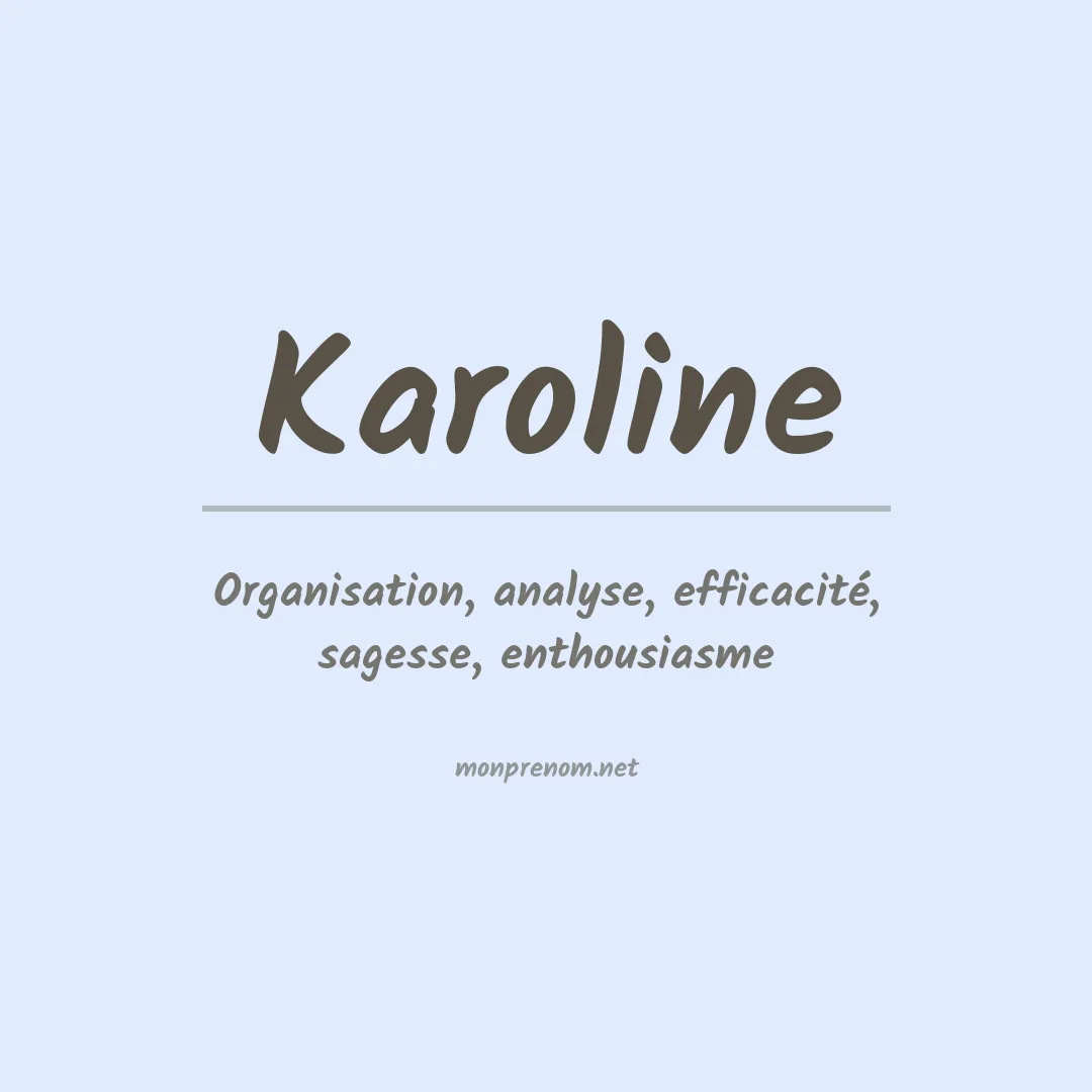 Prénom Karoline