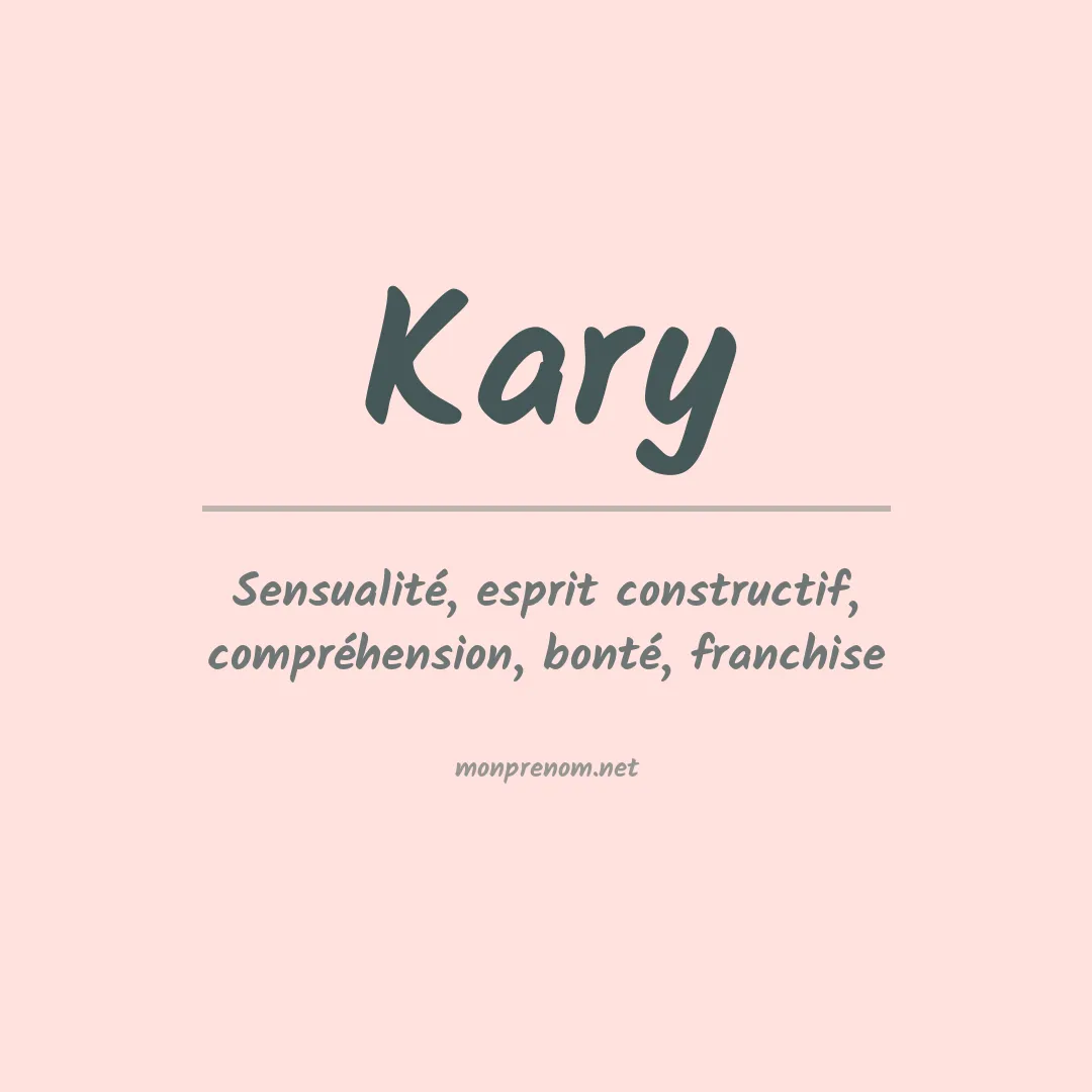 Prénom Kary
