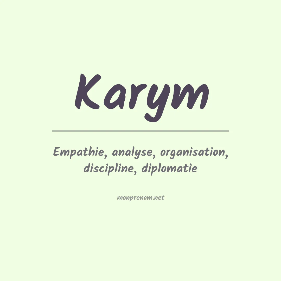 Prénom Karym