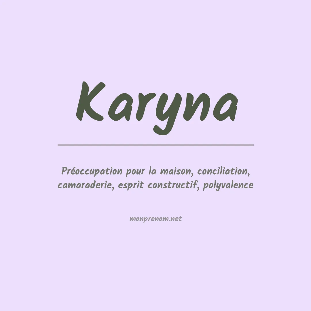 Prénom Karyna