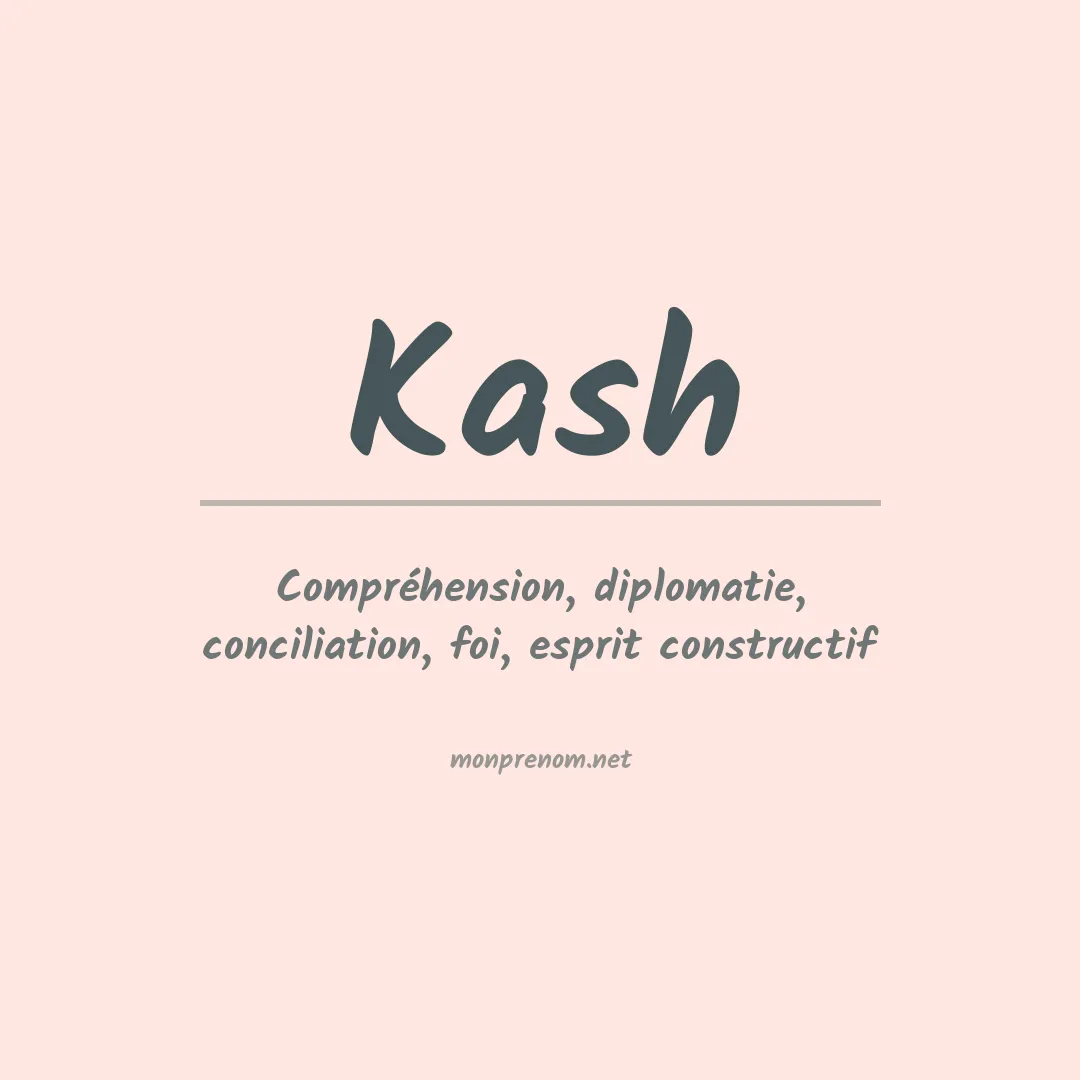 Prénom Kash