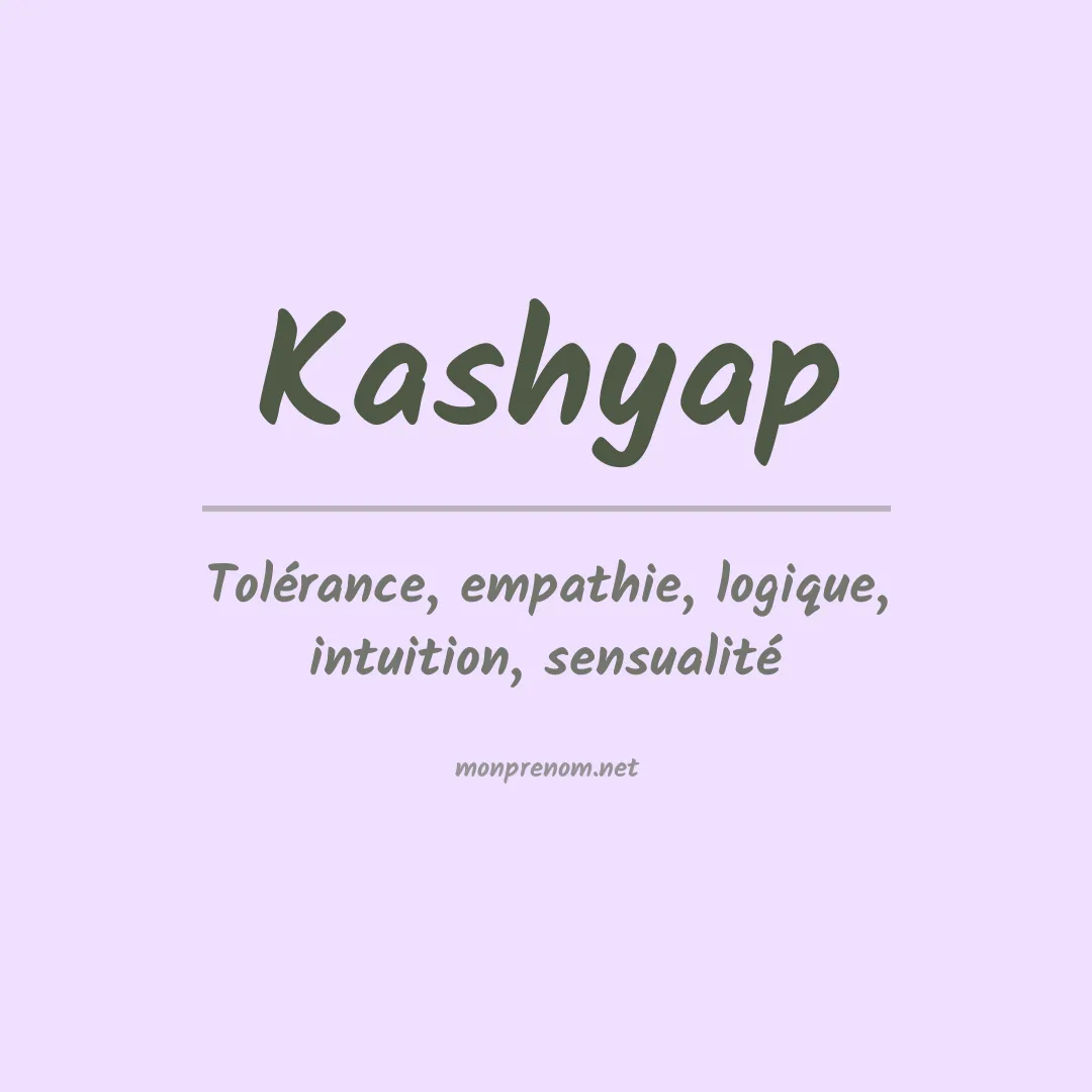 Prénom Kashyap