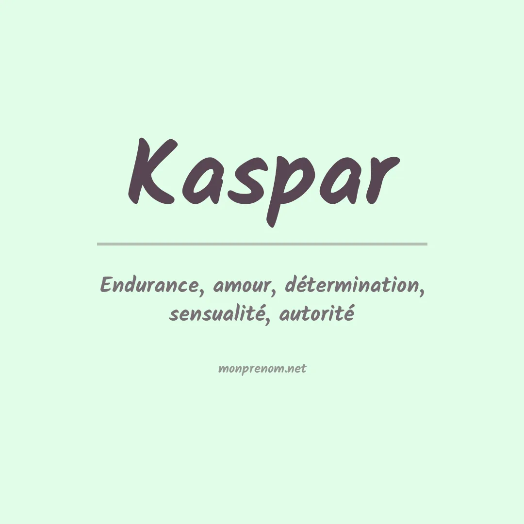 Prénom Kaspar