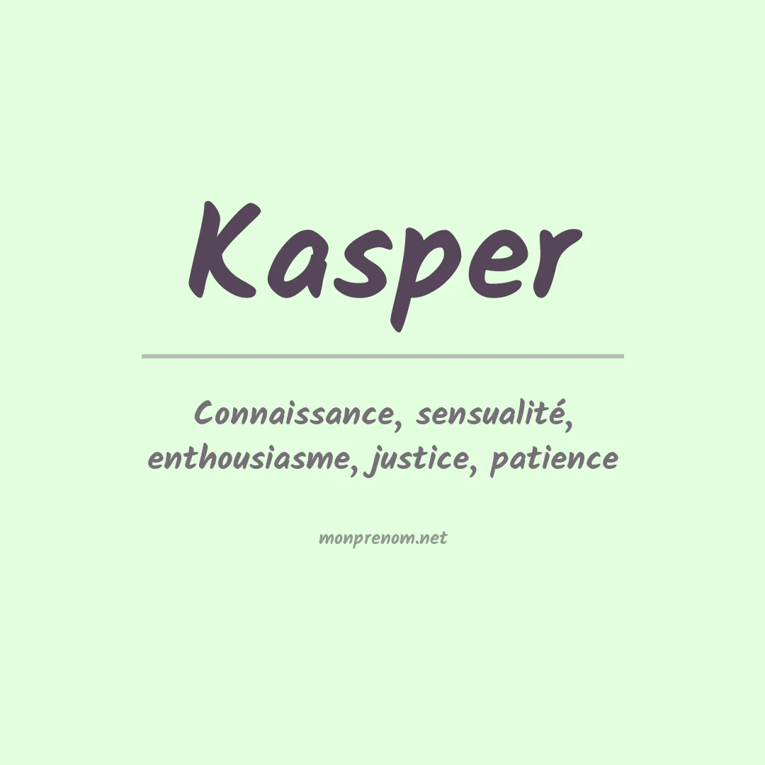 Prénom Kasper