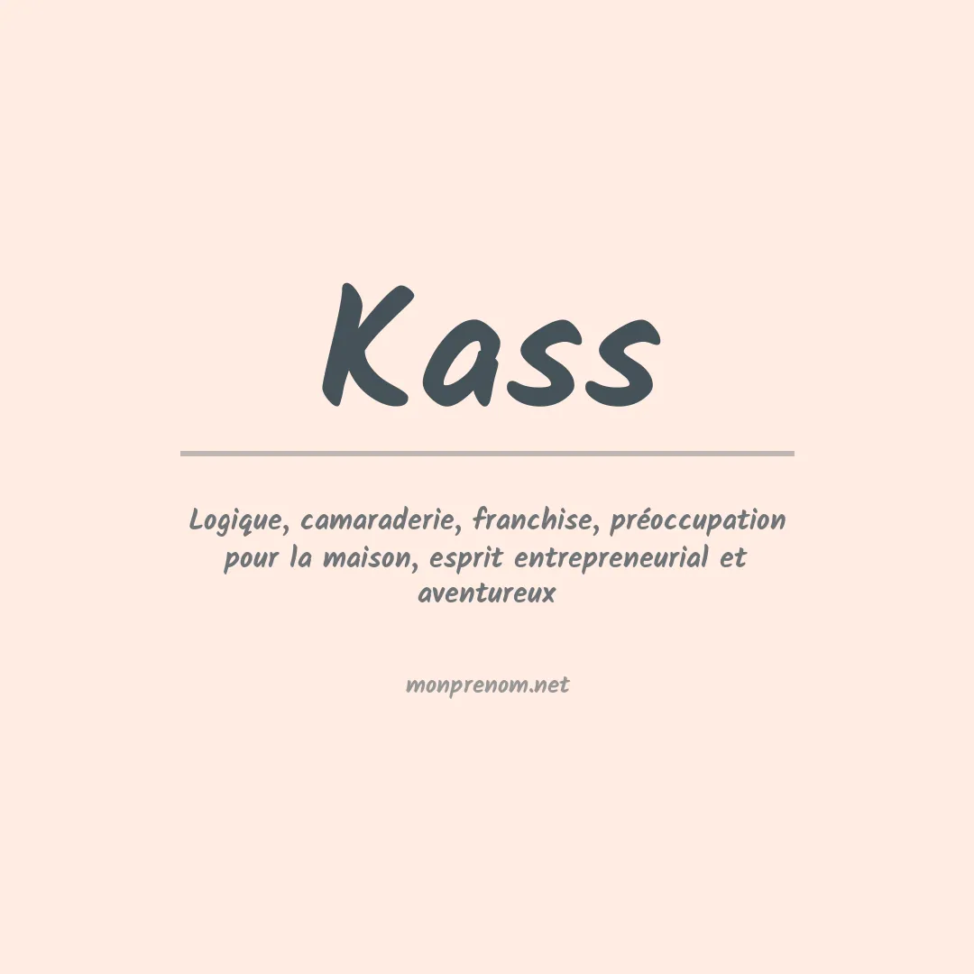 Prénom Kass