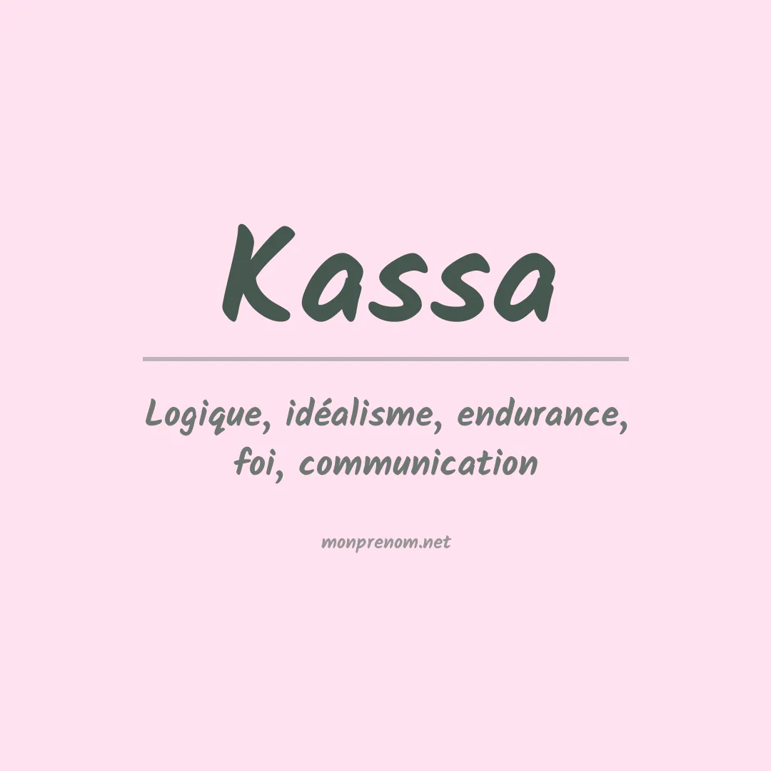 Prénom Kassa