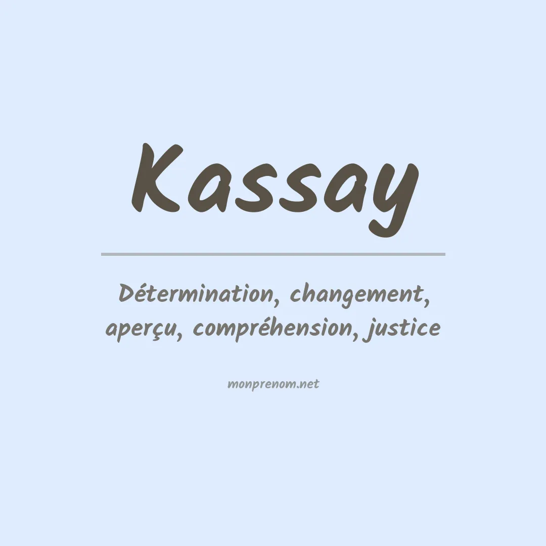 Prénom Kassay