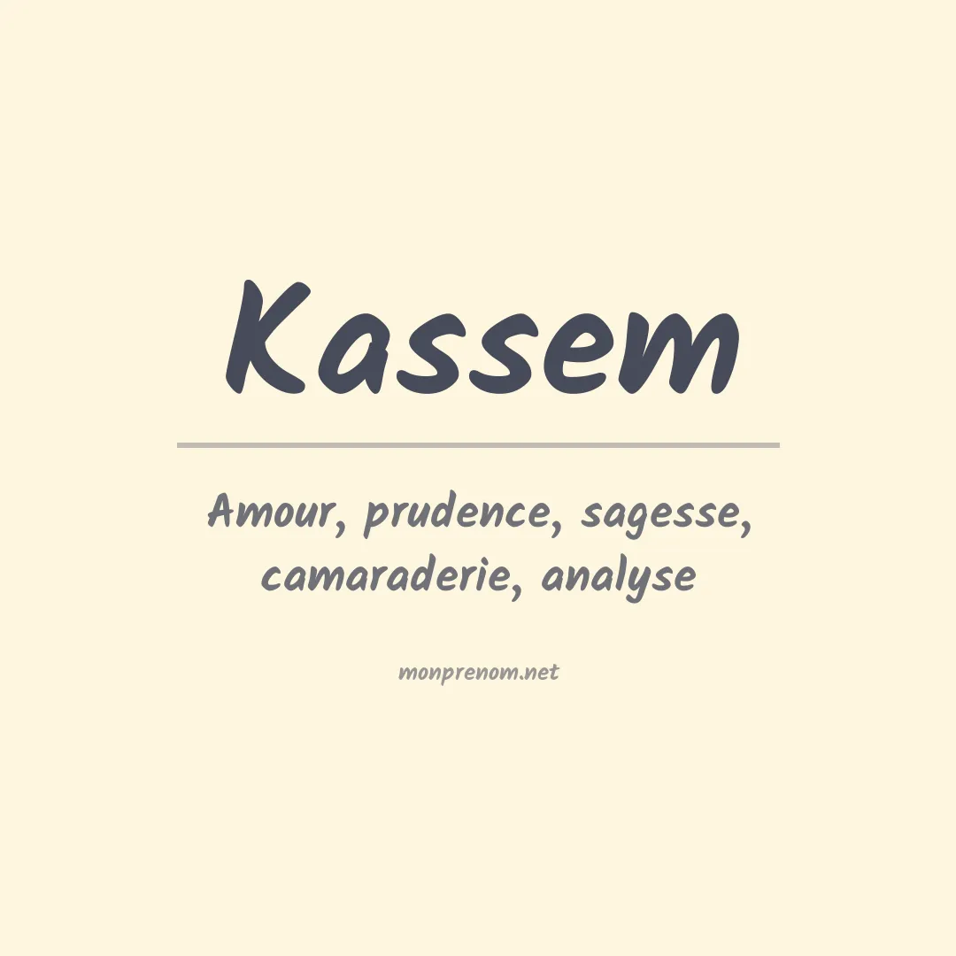 Prénom Kassem