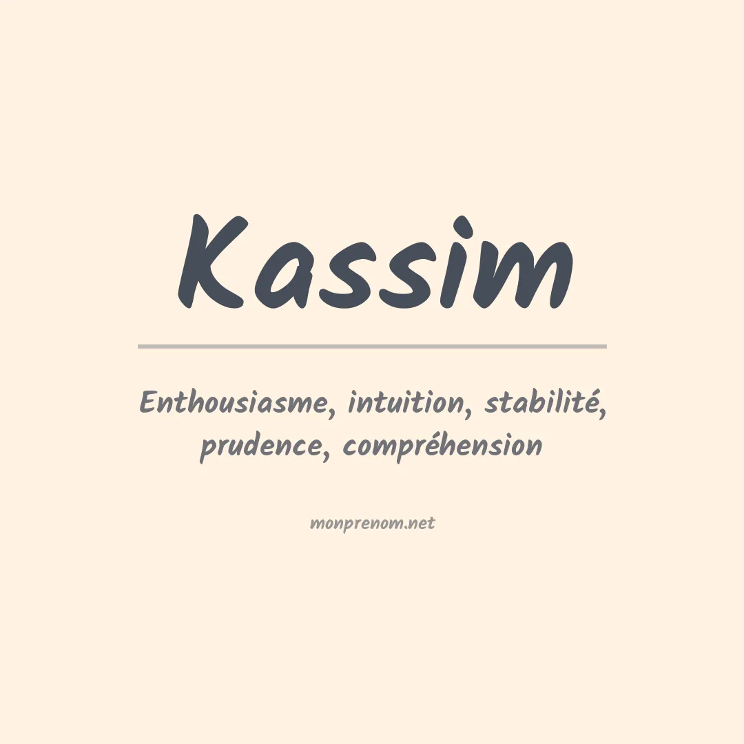 Prénom Kassim