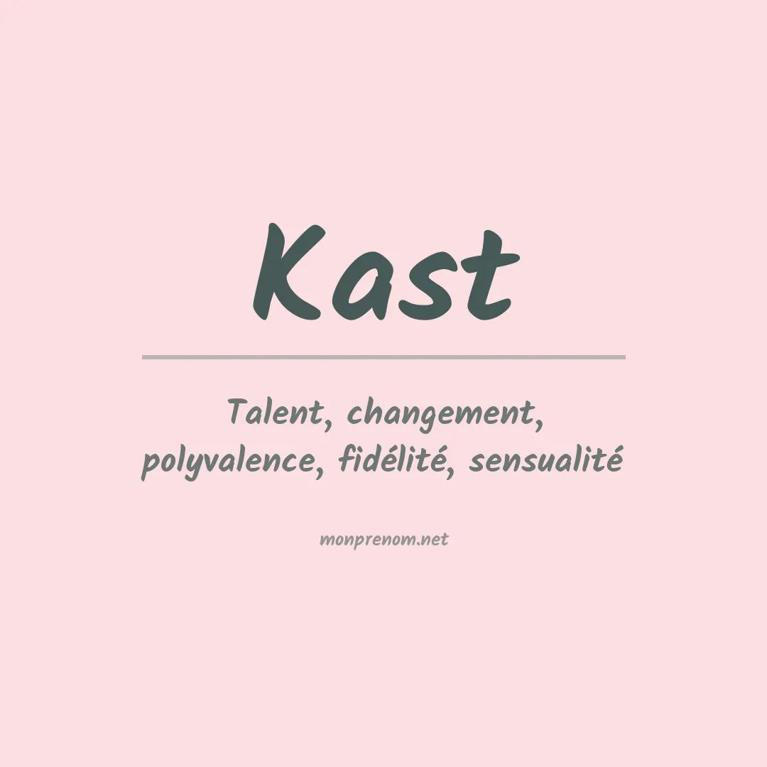 Prénom Kast