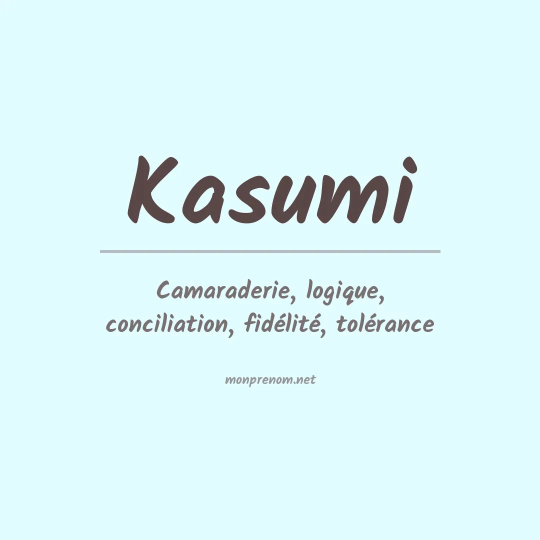 Signification du prénom Kasumi