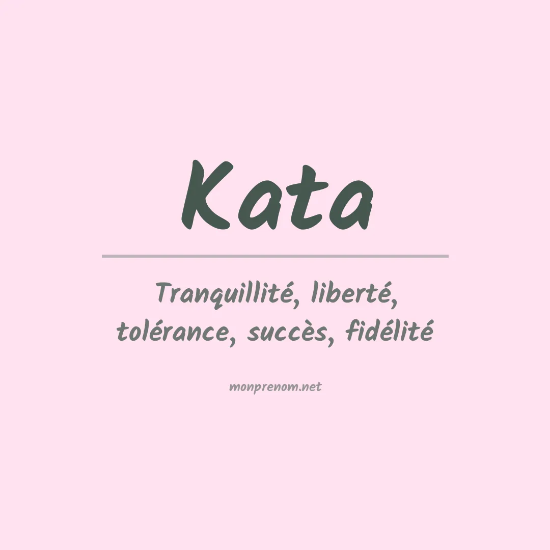 Prénom Kata