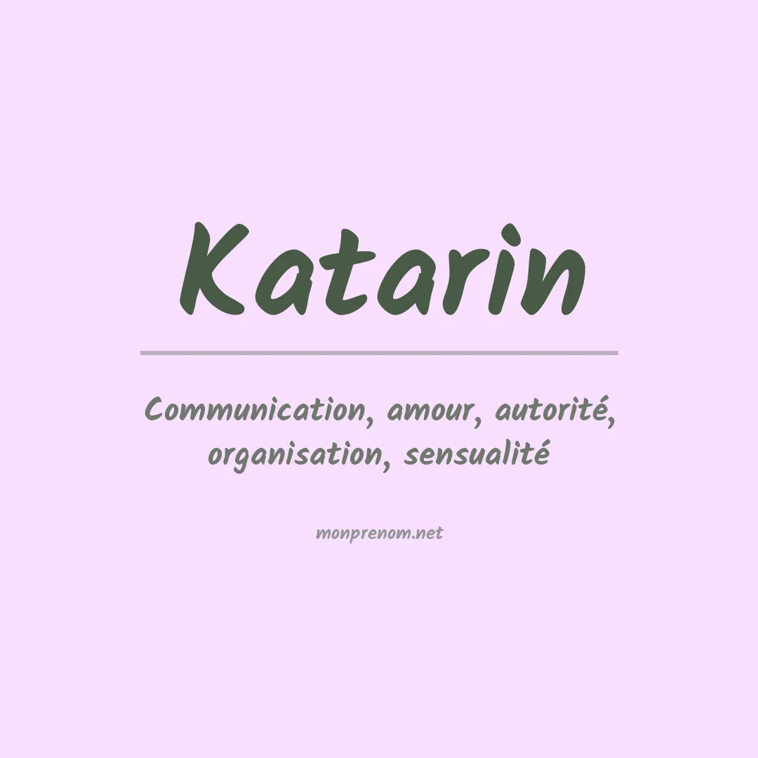 Prénom Katarin