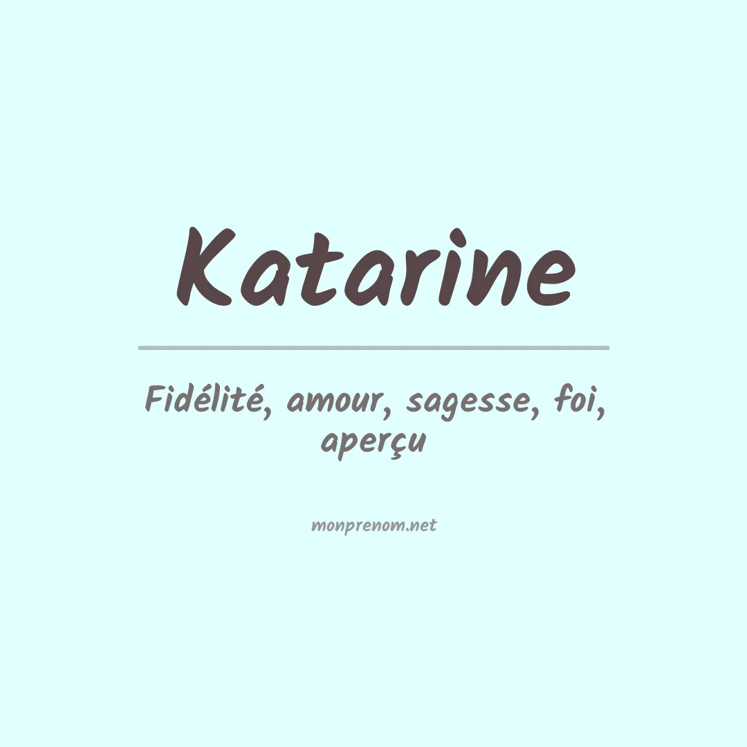 Prénom Katarine
