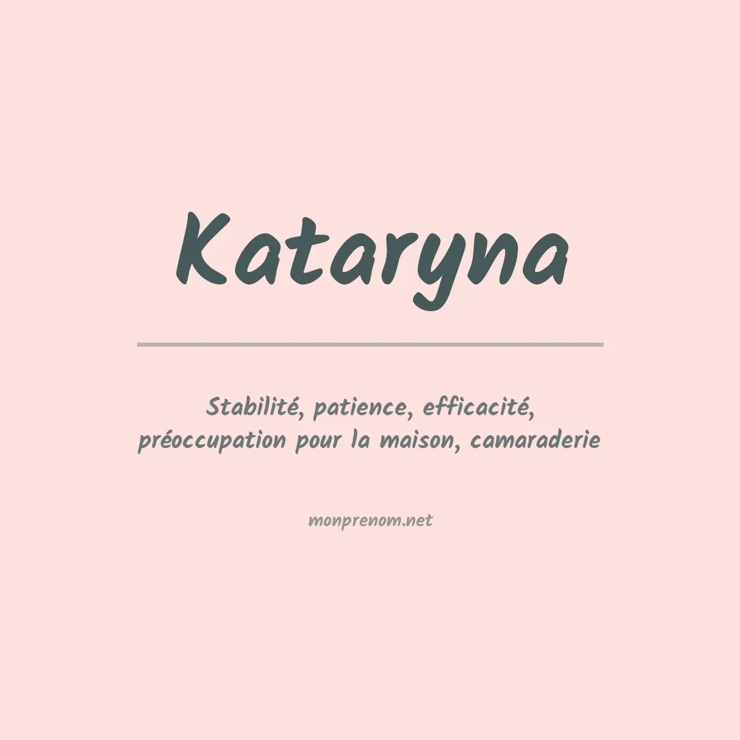 Prénom Kataryna