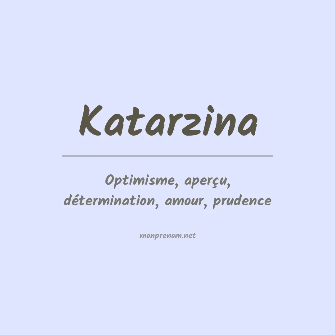 Signification du prénom Katarzina