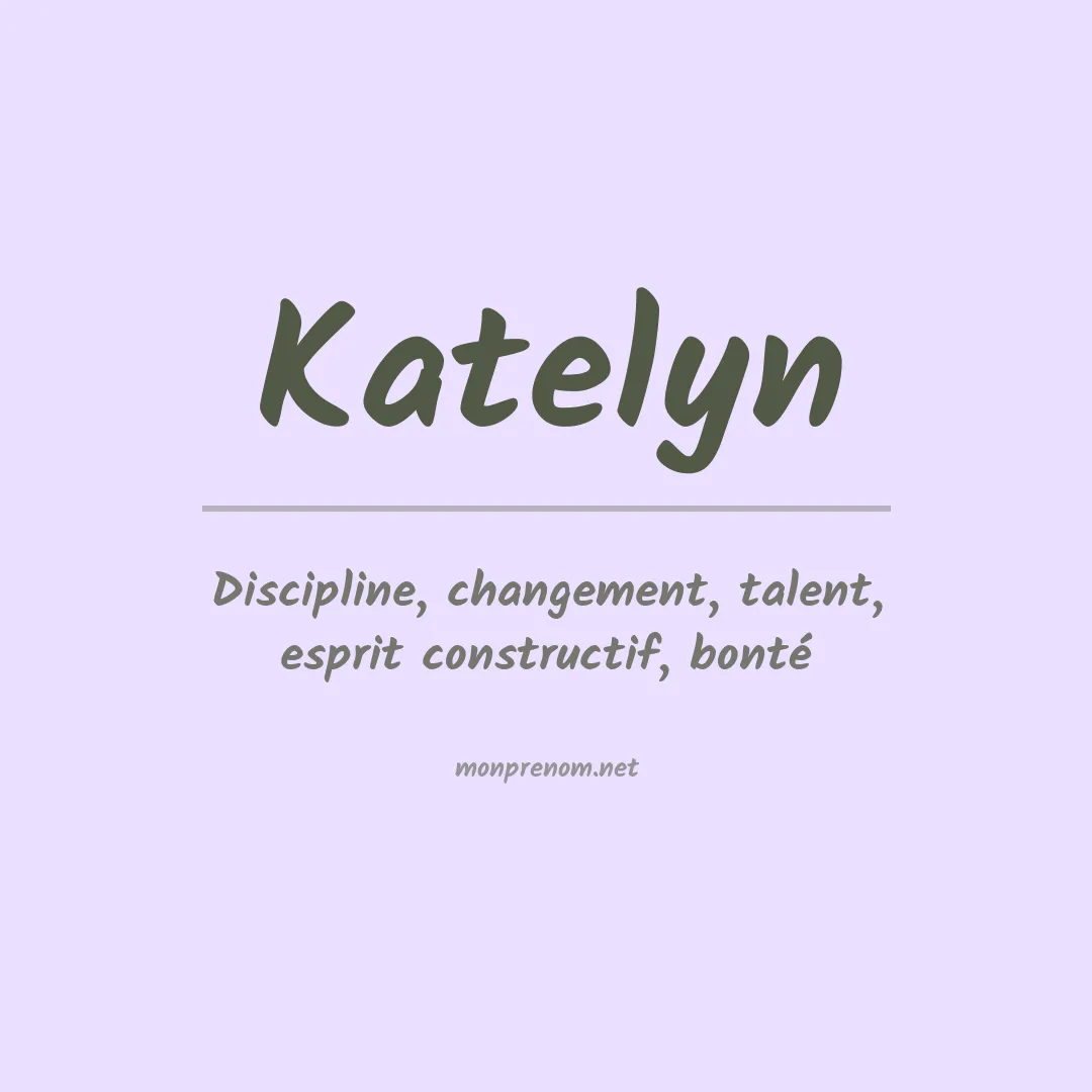 Prénom Katelyn