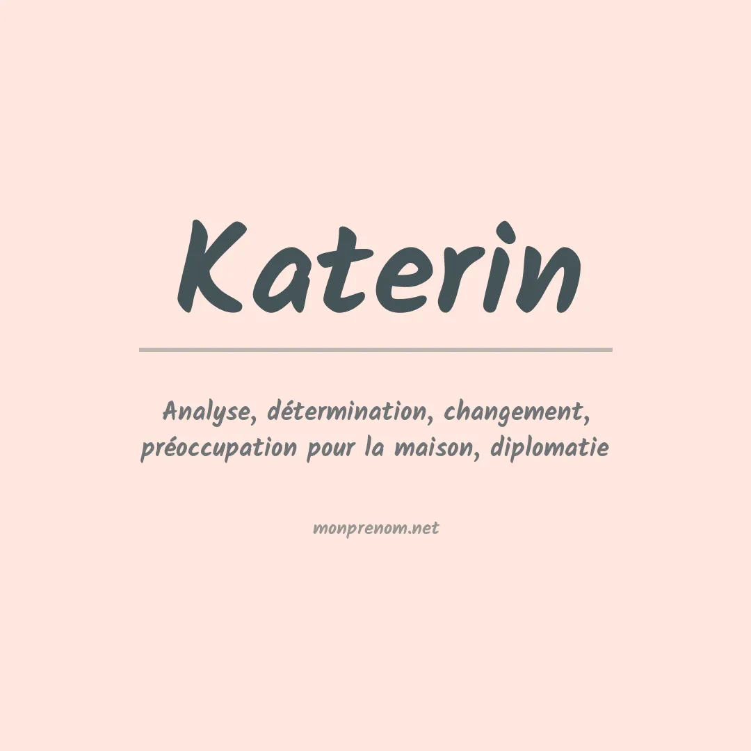 Prénom Katerin