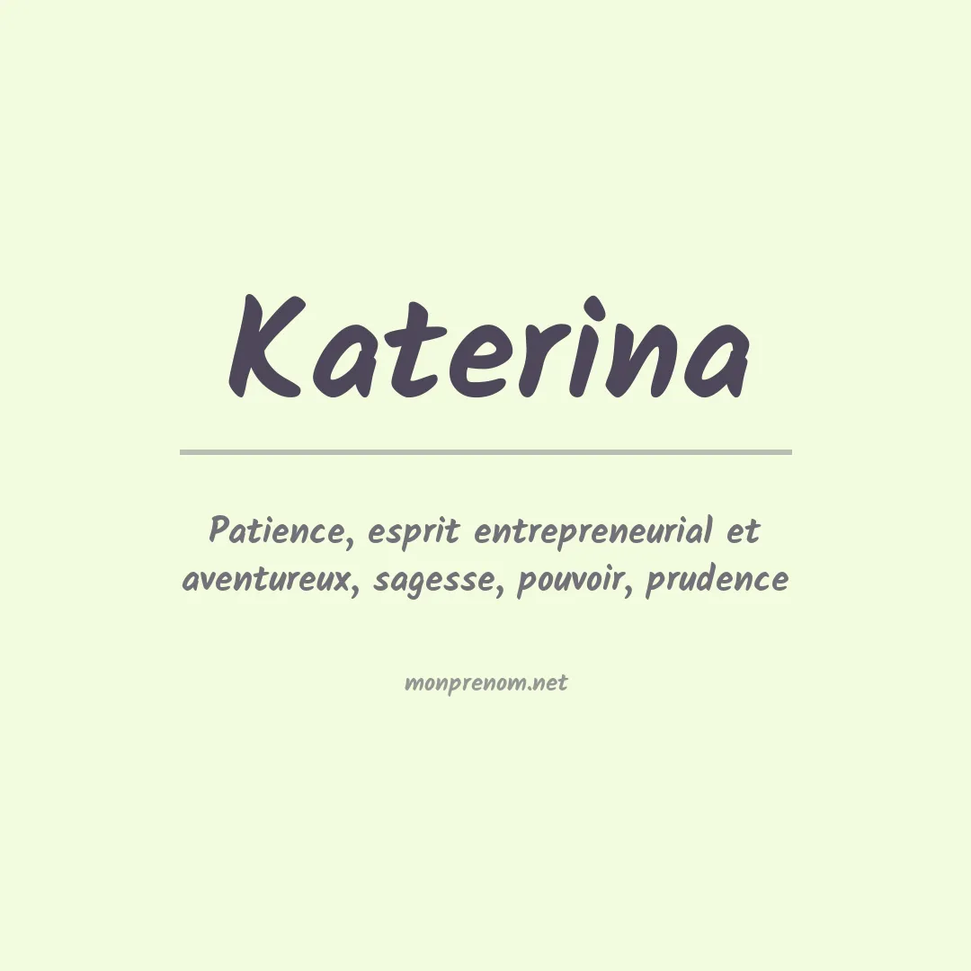 Signification du prénom Katerina